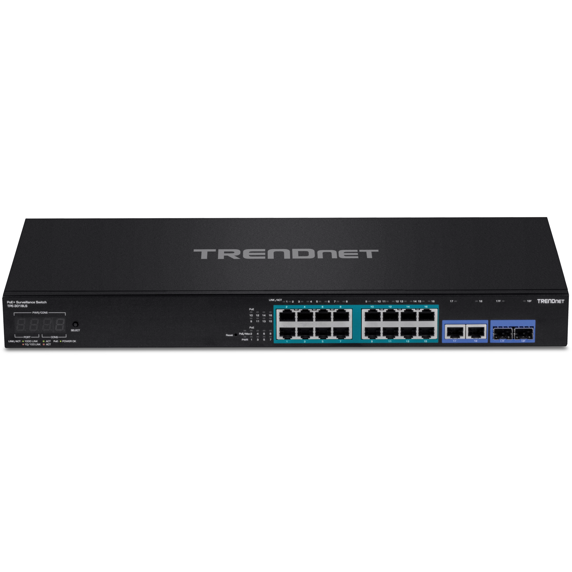 TRENDnet TPE-3018LS 18-Port Gigabit PoE+ Smart Surveillance Switch