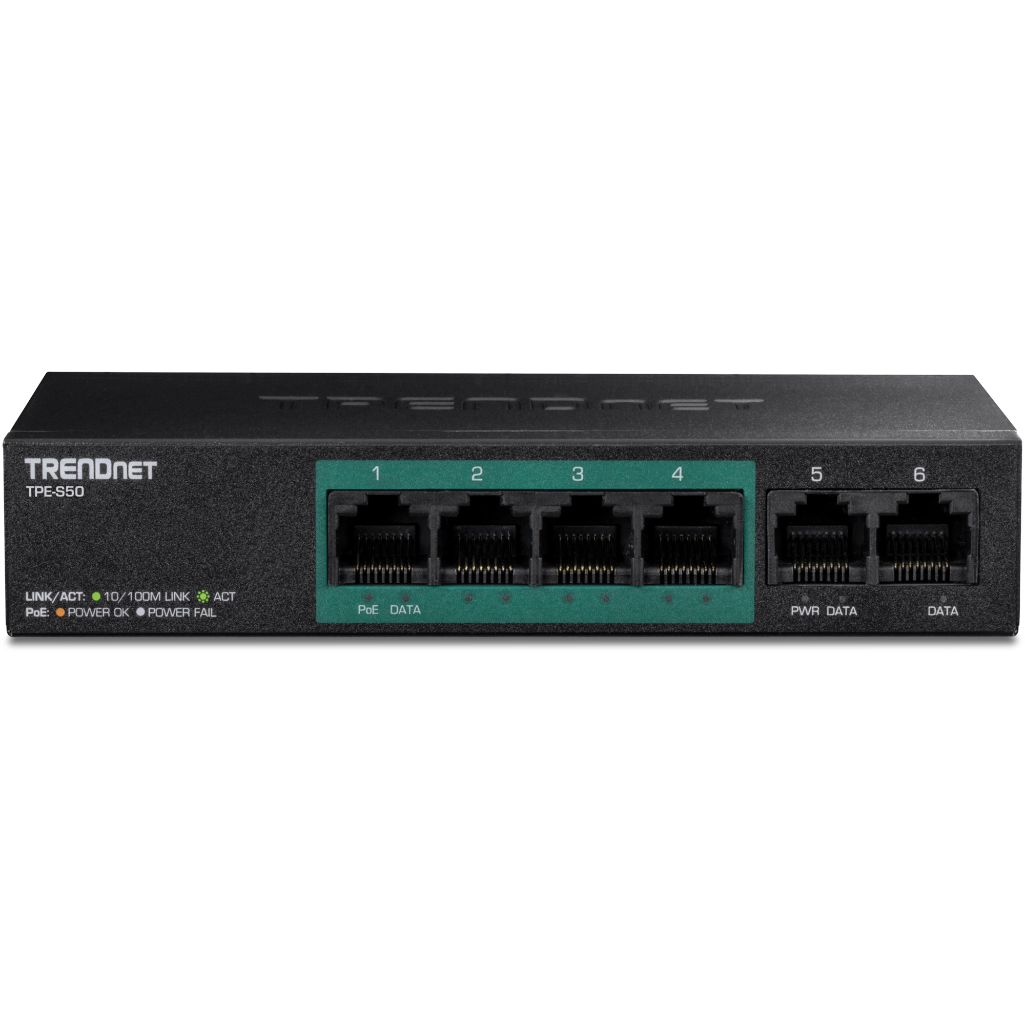 TRENDnet TPE-S50 6-Port Fast Ethernet PoE+ Switch