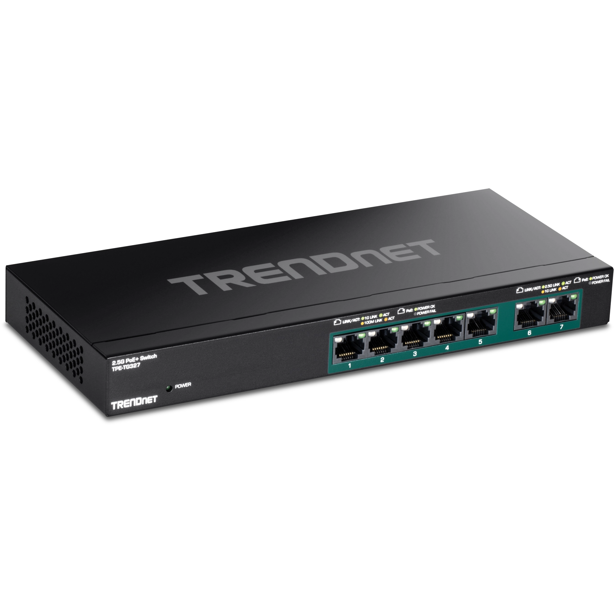TRENDnet TPE-TG327 7-Port Multi-Gig PoE+ Switch