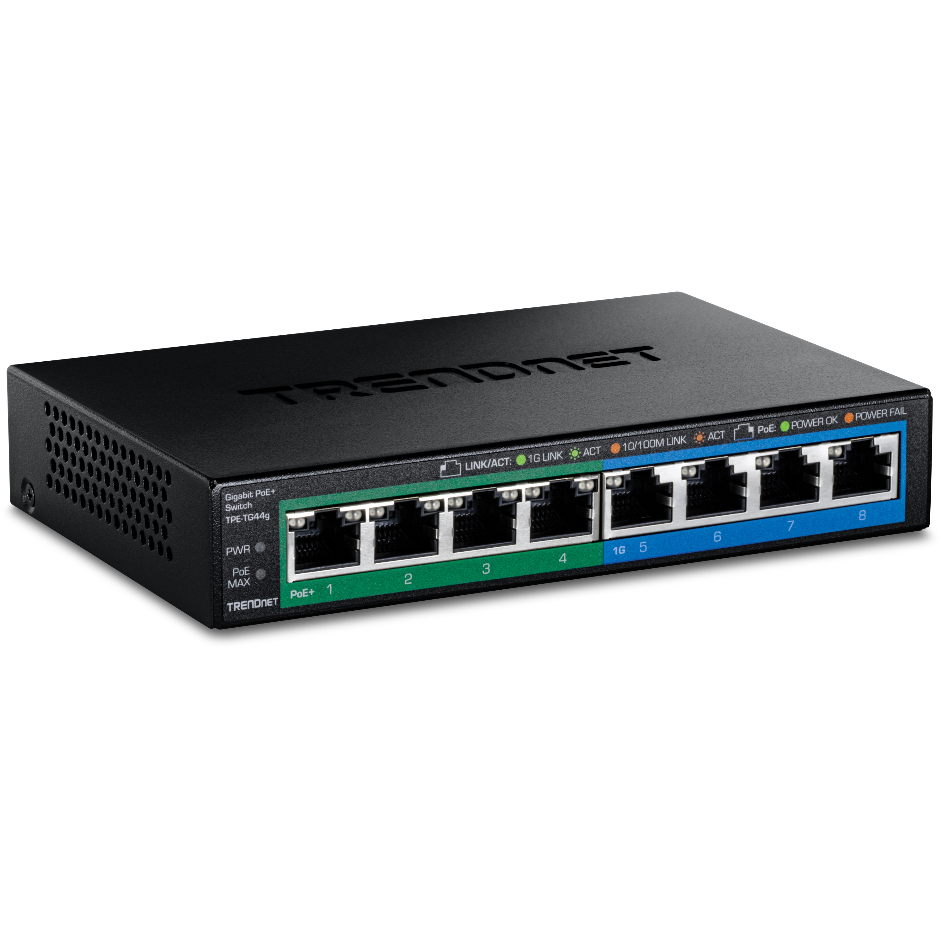 TRENDnet TPE-TG44g 8-Port Gigabit PoE+ Switch