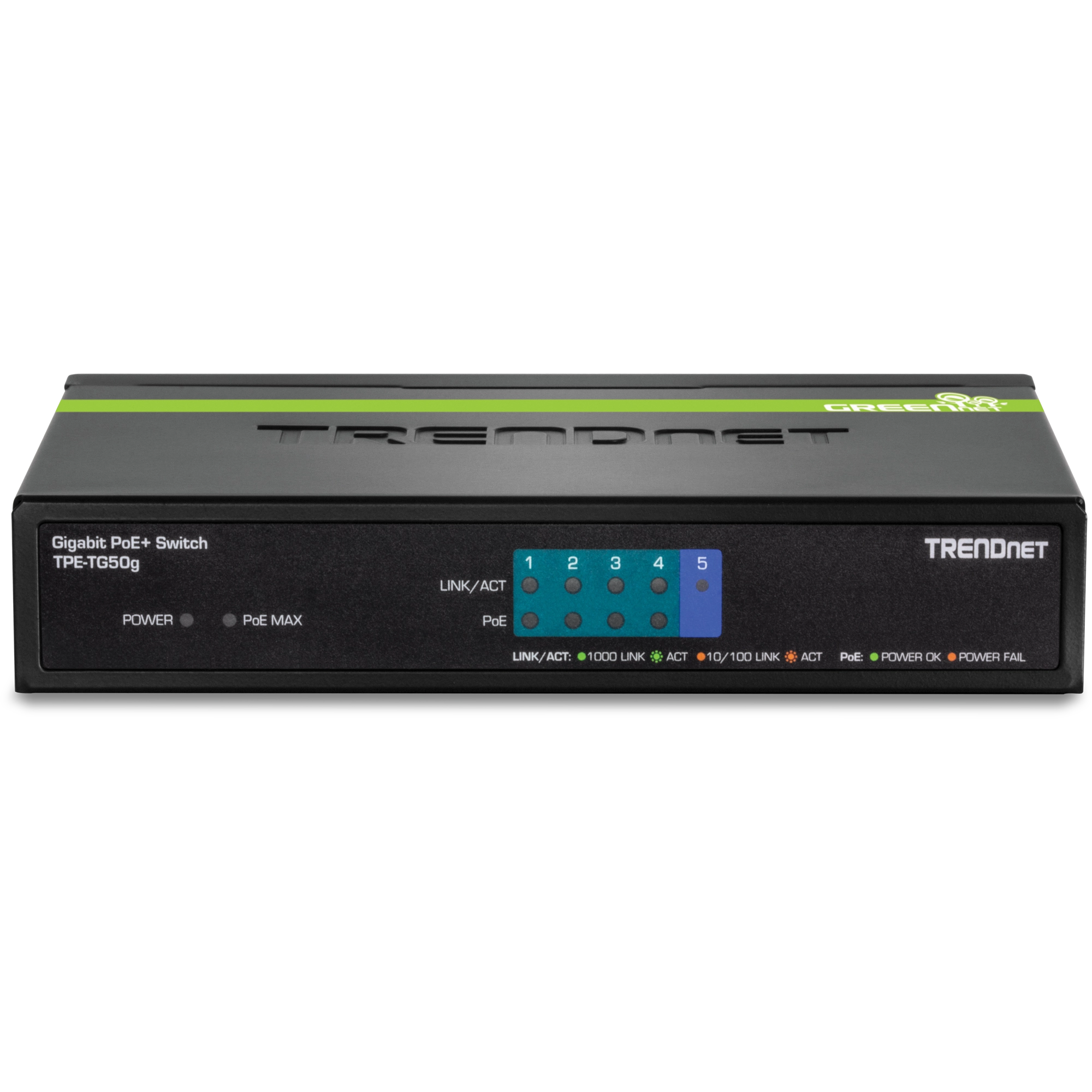 TRENDnet TPE-TG50g 5-Port Gigabit PoE+ Switch