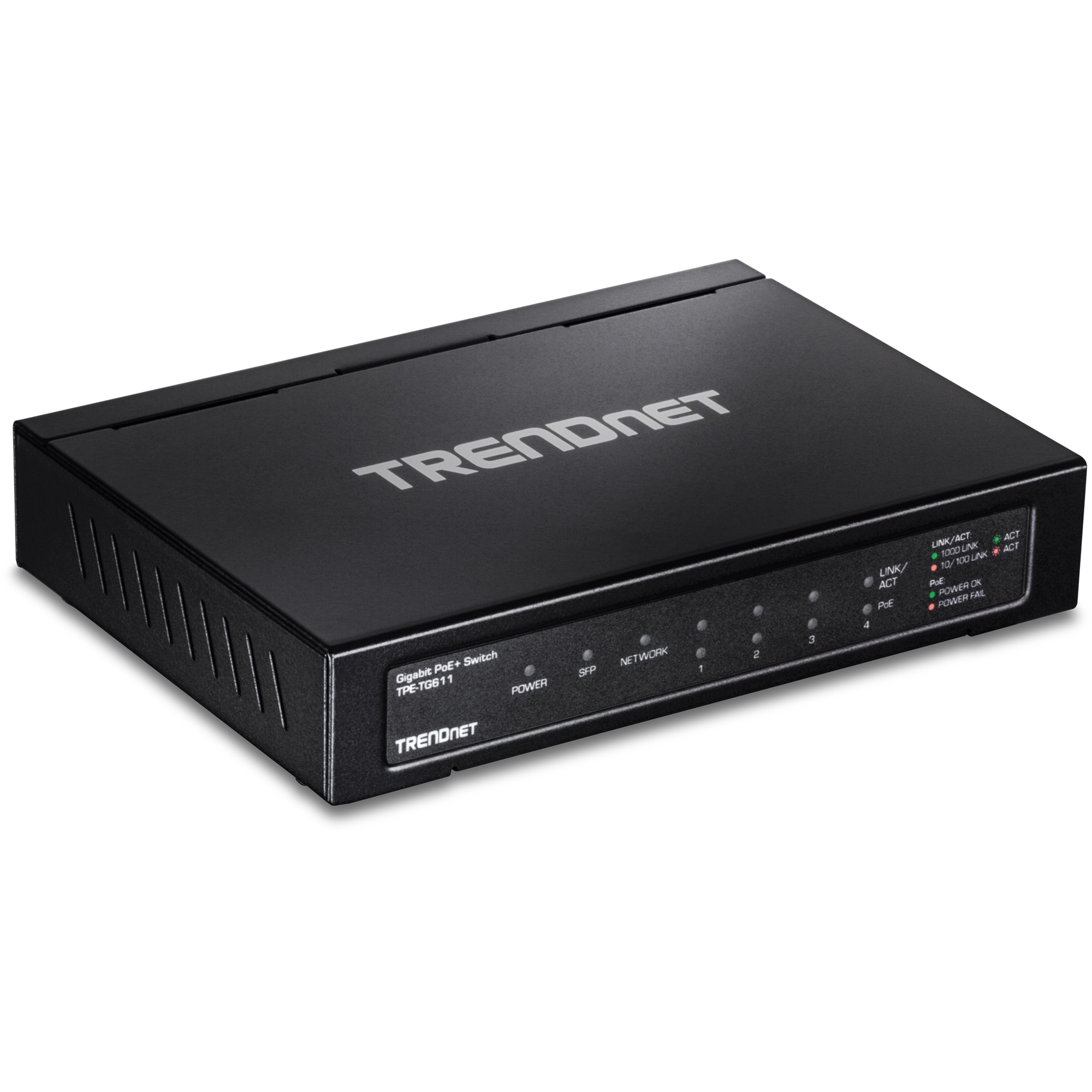 TRENDnet TPE-TG611 6-Port Gigabit PoE+ Switch