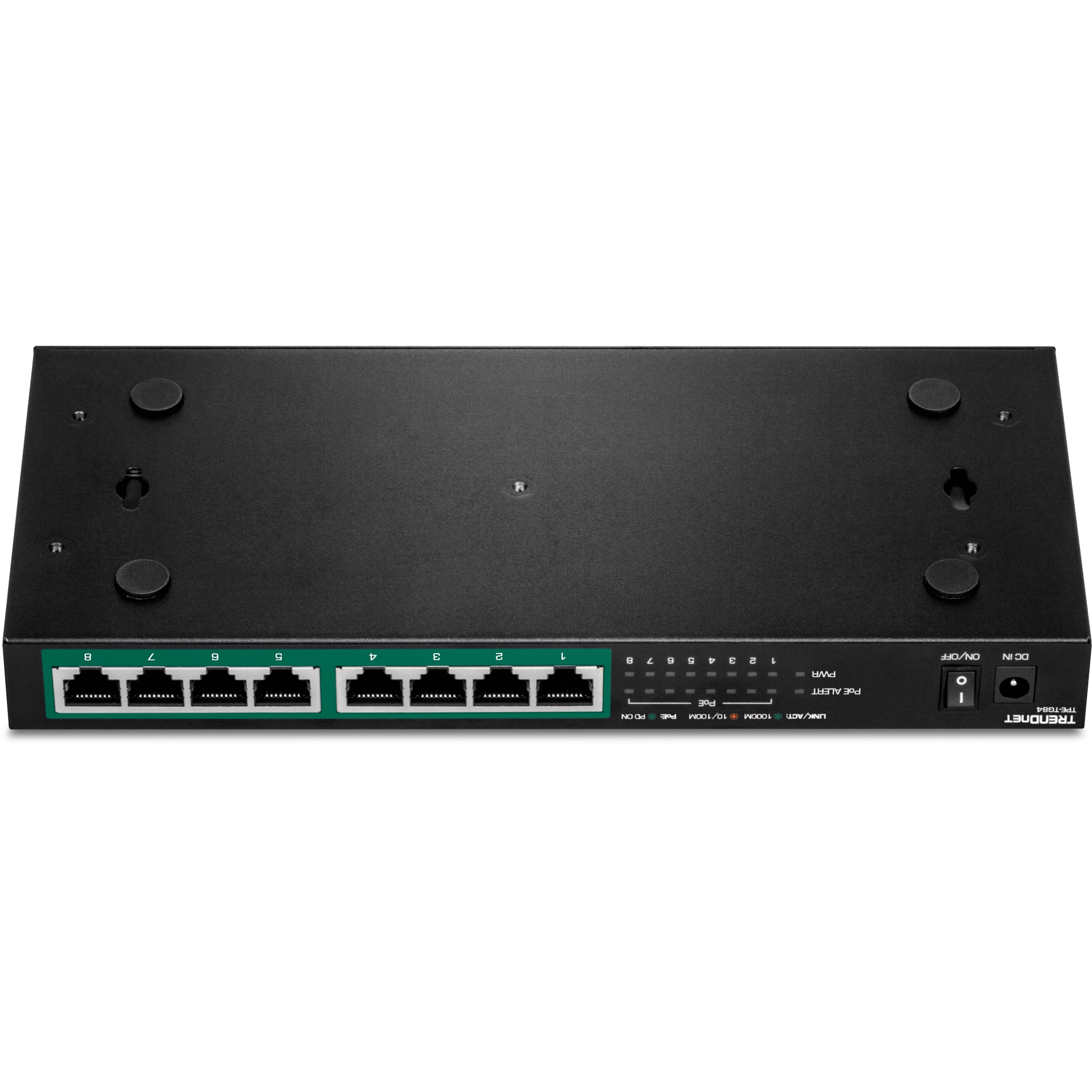 TRENDnet TPE-TG84 8-Port Gigabit PoE+ Switch, 120W PoE Budget
