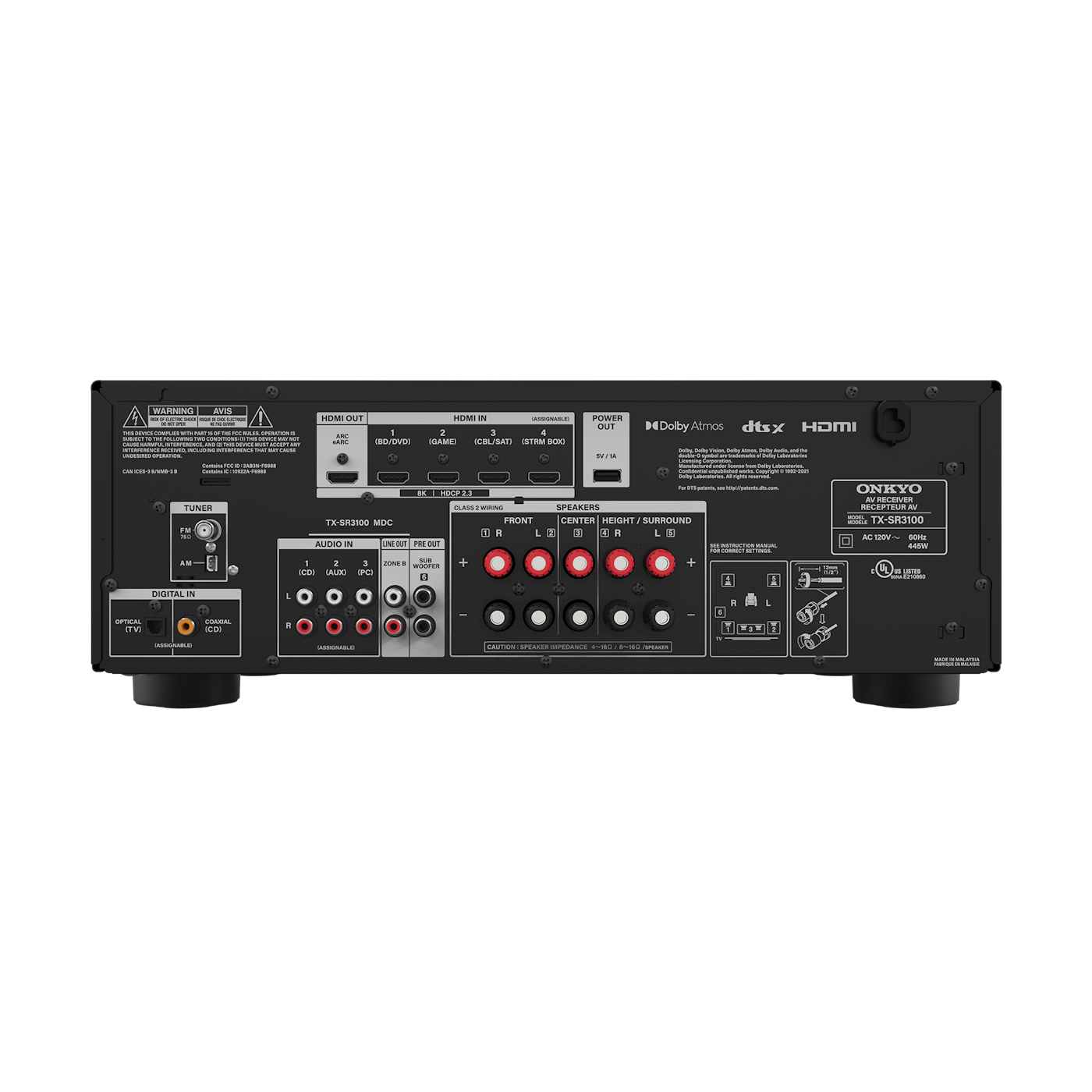 Onkyo TX-SR3100 5.2-Channel AV Receiver