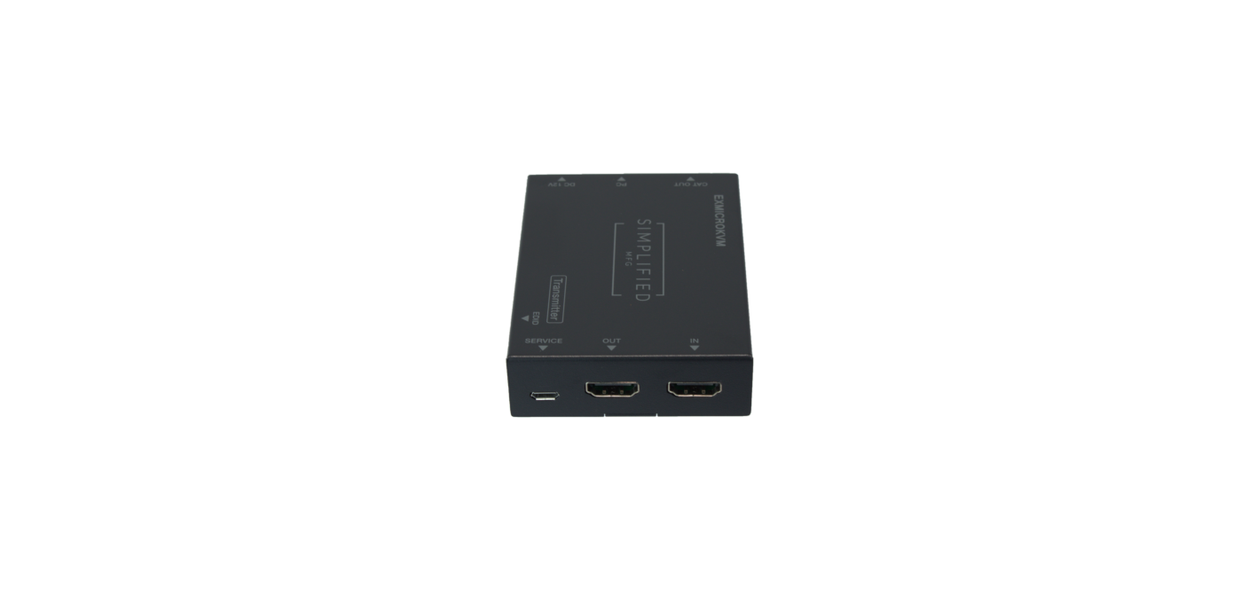 Simplified EXMICROKVM HDMI 2.0b (18Gbps) Category Cable Extender Kit With USB (KVM)