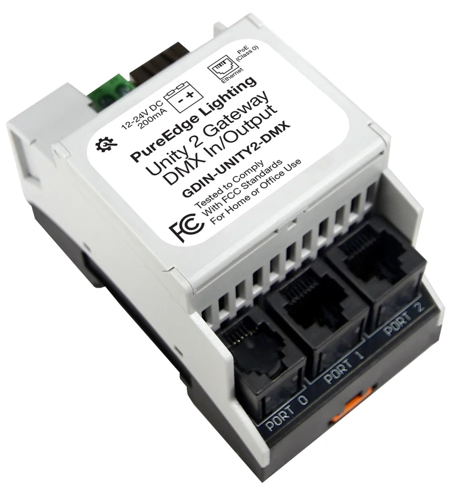 PureEdge GDIN-UNITY2-DMX Unity 2 DMX Gateway DMX IP Interface