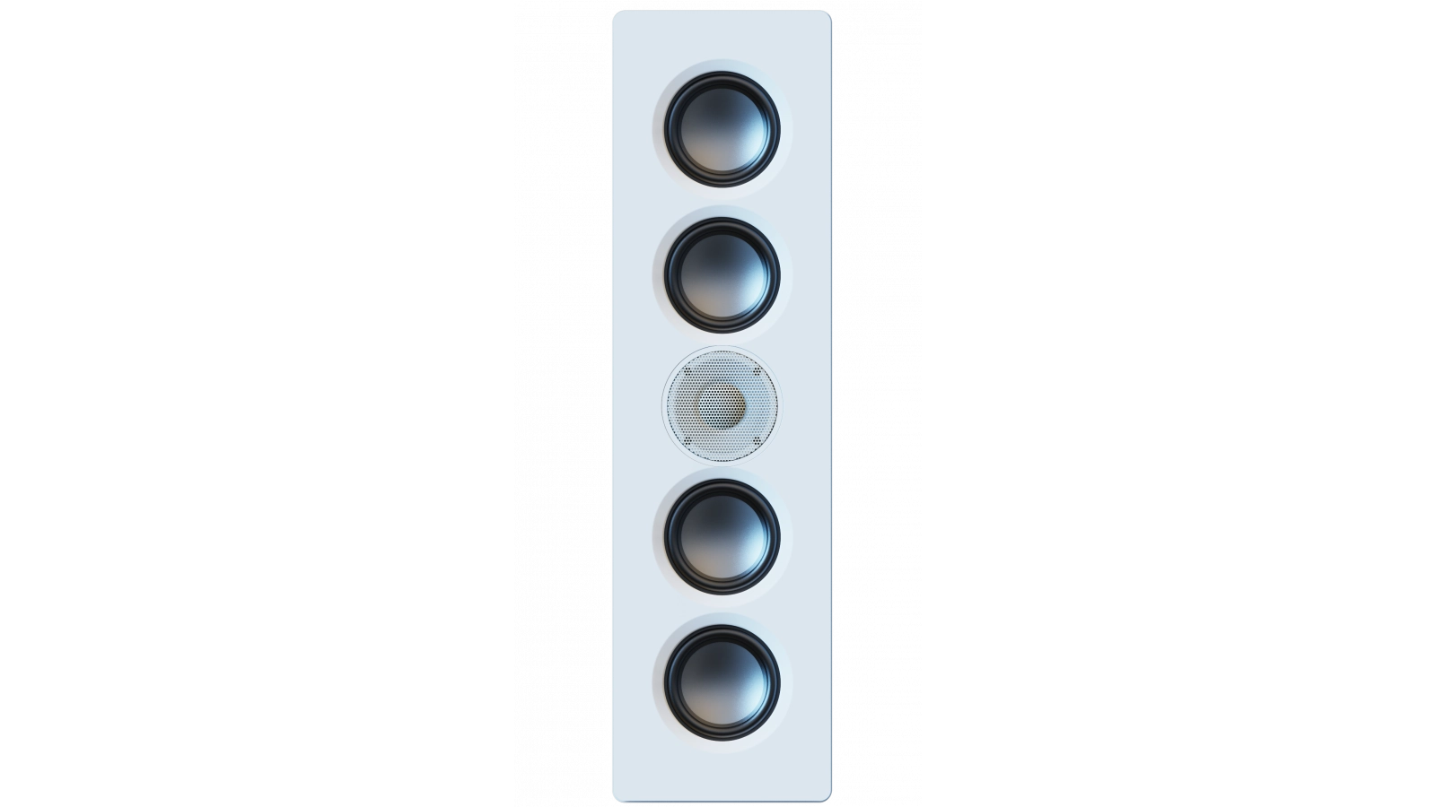 Elac Muro 4" x 2 On-Wall Sealed Cabinet Speaker - White, Each