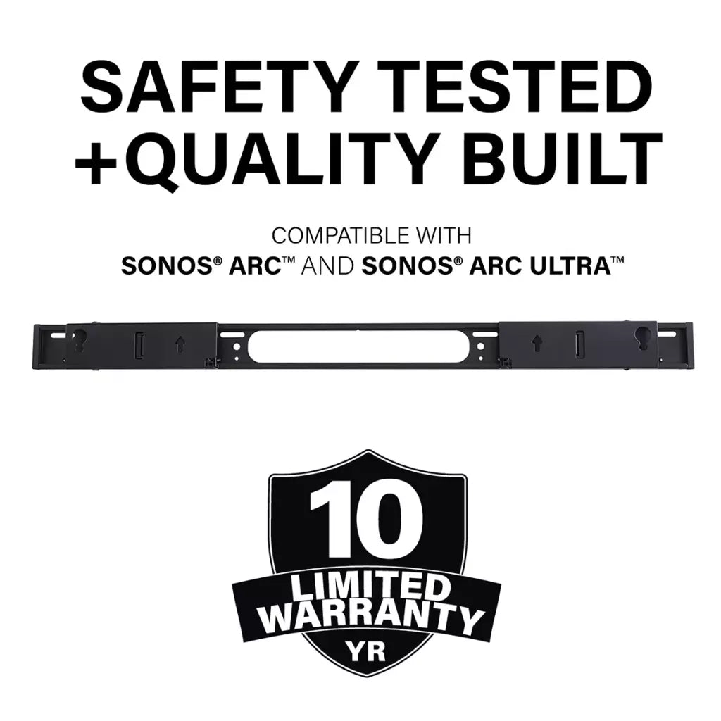 Sanus WSSAWM1-W2 Extendable Soundbar Wall Mount for Arc & Arc Ultra.  WHITE