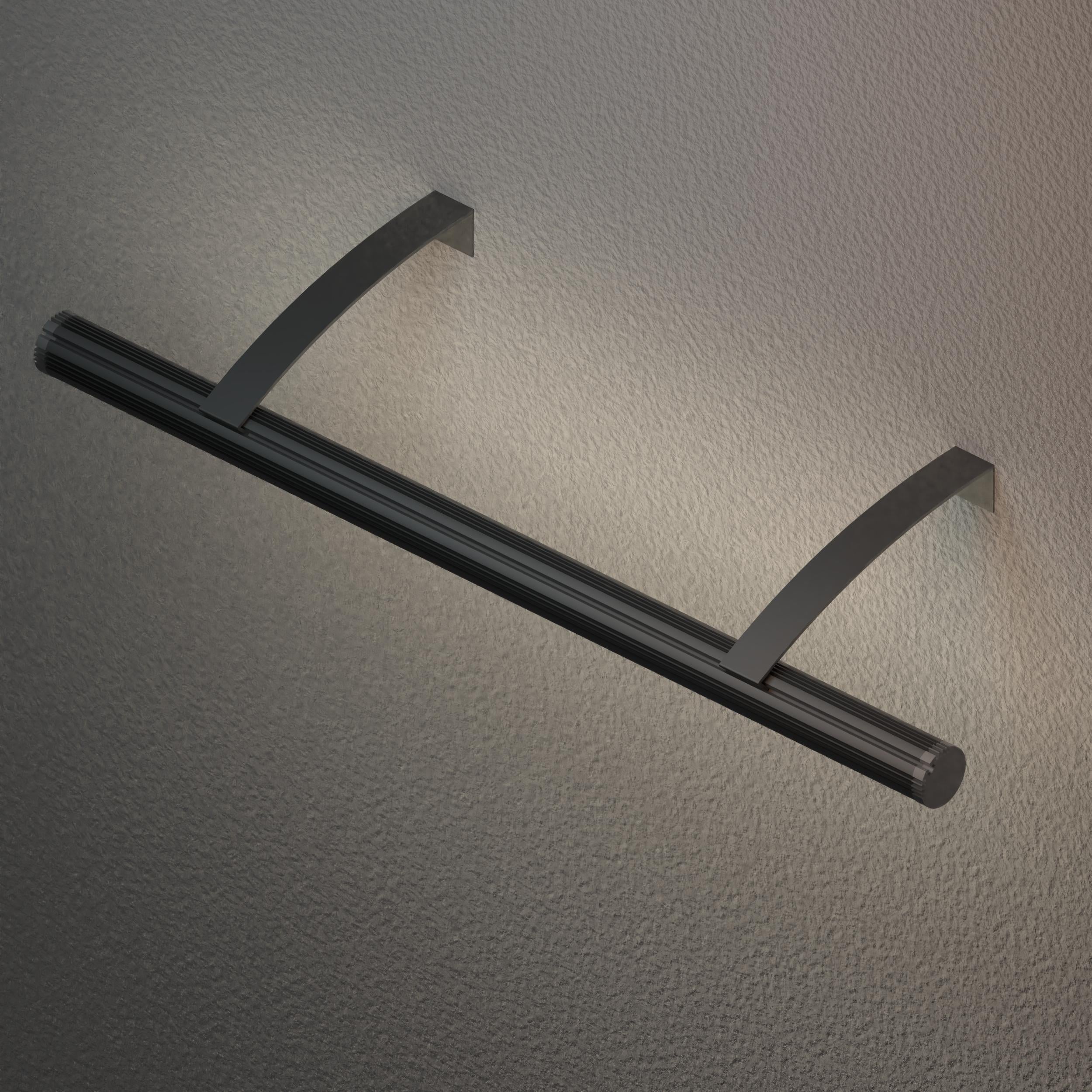 Diode Channel Bundle, ART ROD, 79 in. piece, 24mm diameter, Frosted Lens, 1 open end cap, 1 closed end cap, 180 degree swivel bracket, and 2 art lighting brackets