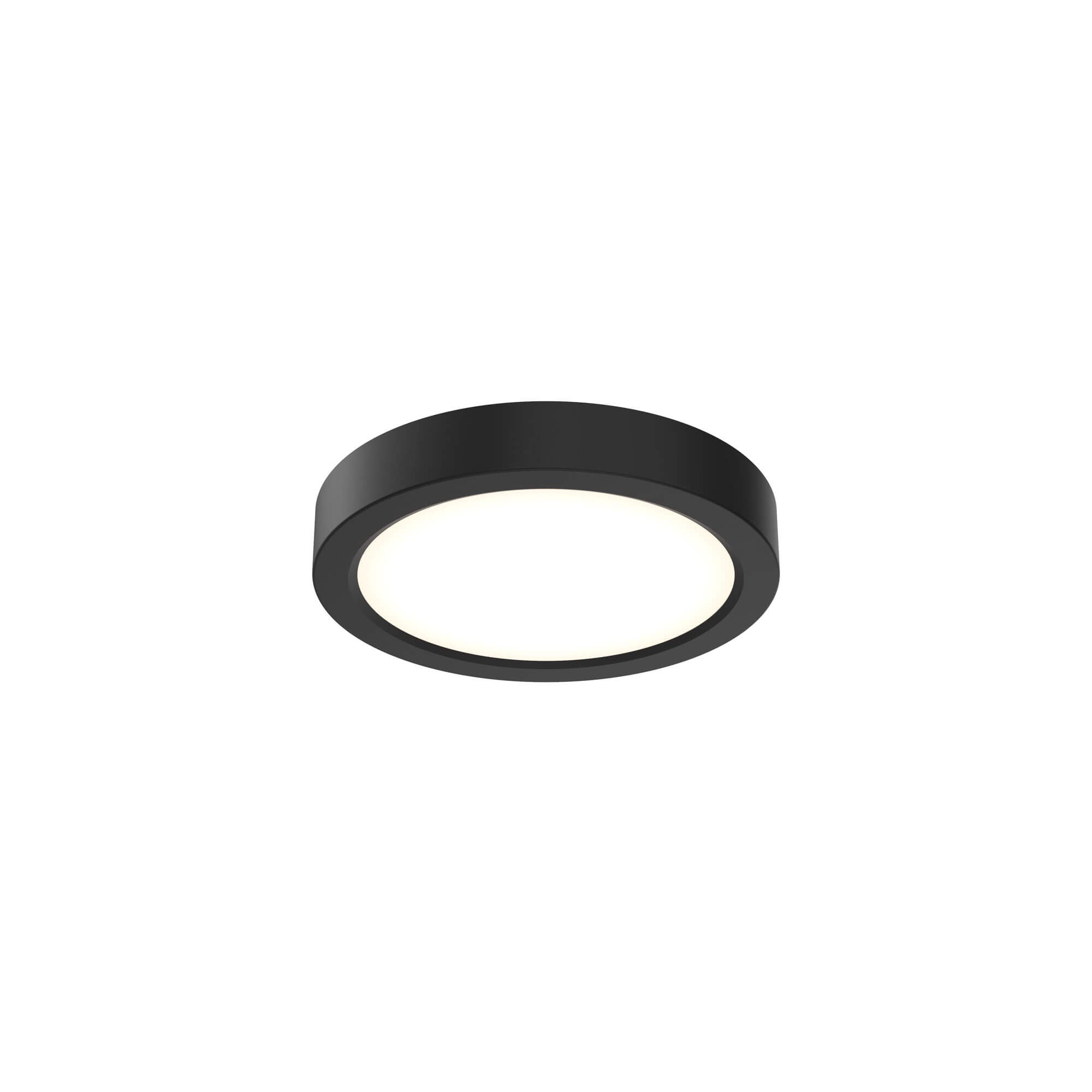 DALS CFLEDR06-CC-V-BK Round Flush Mount, universal 120V-347V, 0-10V dimming