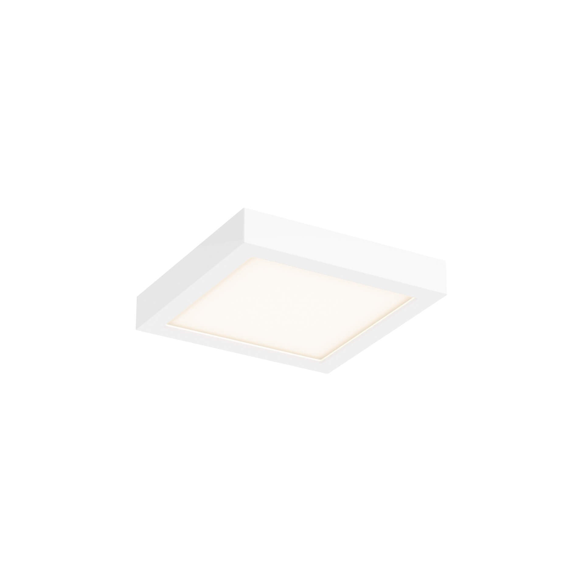 DALS CFLEDSQ06-CC-WH Square LED flushmount