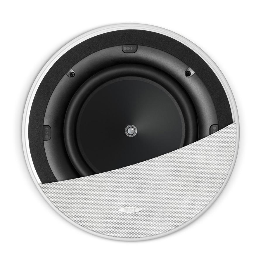 Kef C Series 8" Round Loudspeaker White Ci200.2CR, Each
