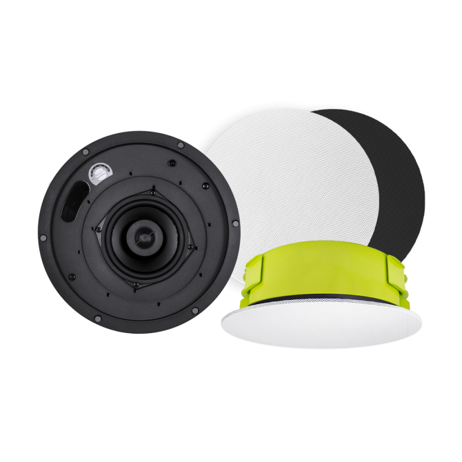 SoundTube CM52s-BGM-II-WH 5.25" In Ceiling Short Can Speaker with white magnetic grill, Each