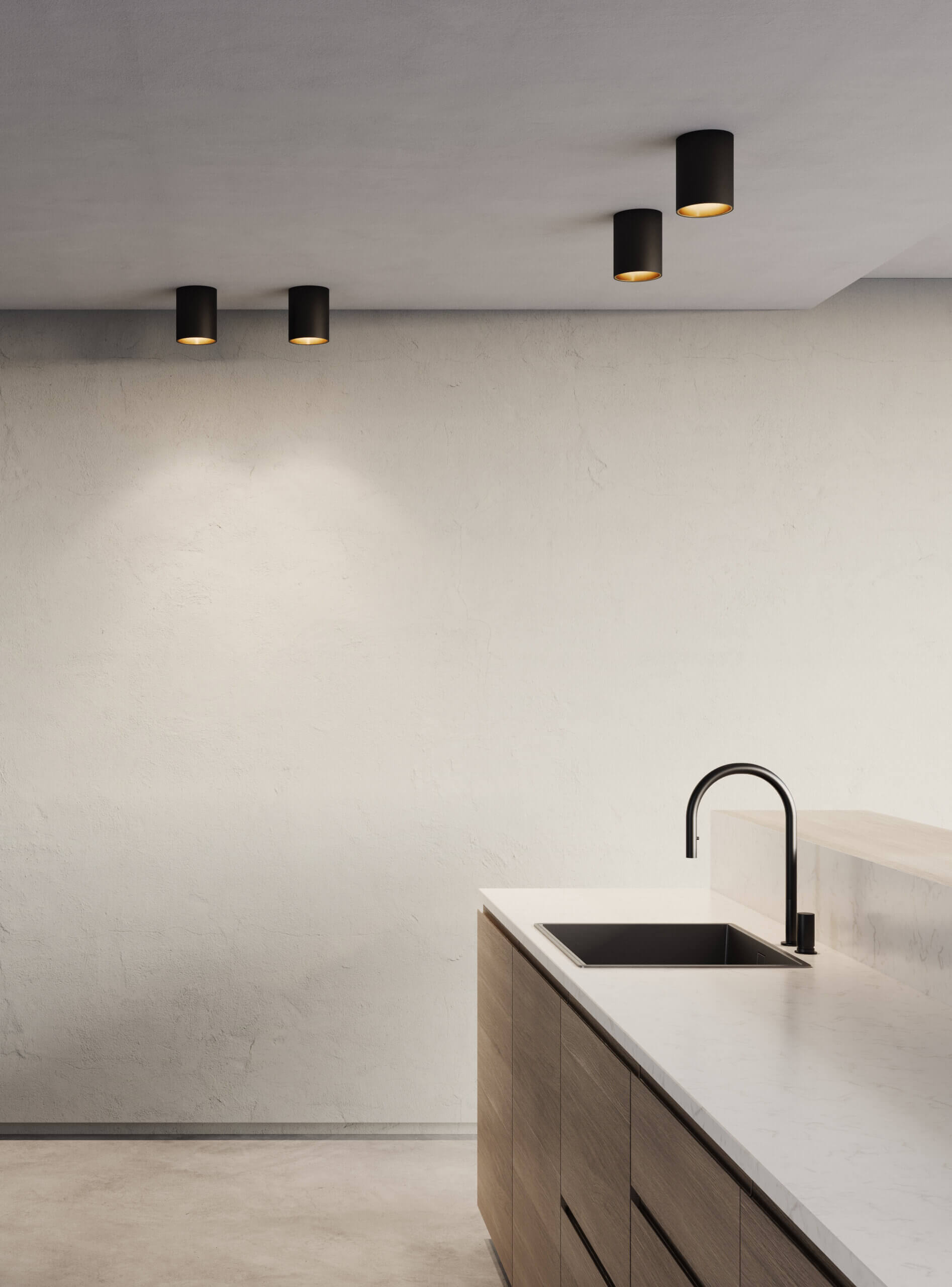 DALS 5in Cylinder Flush mount Light Fixture CYL05-CC