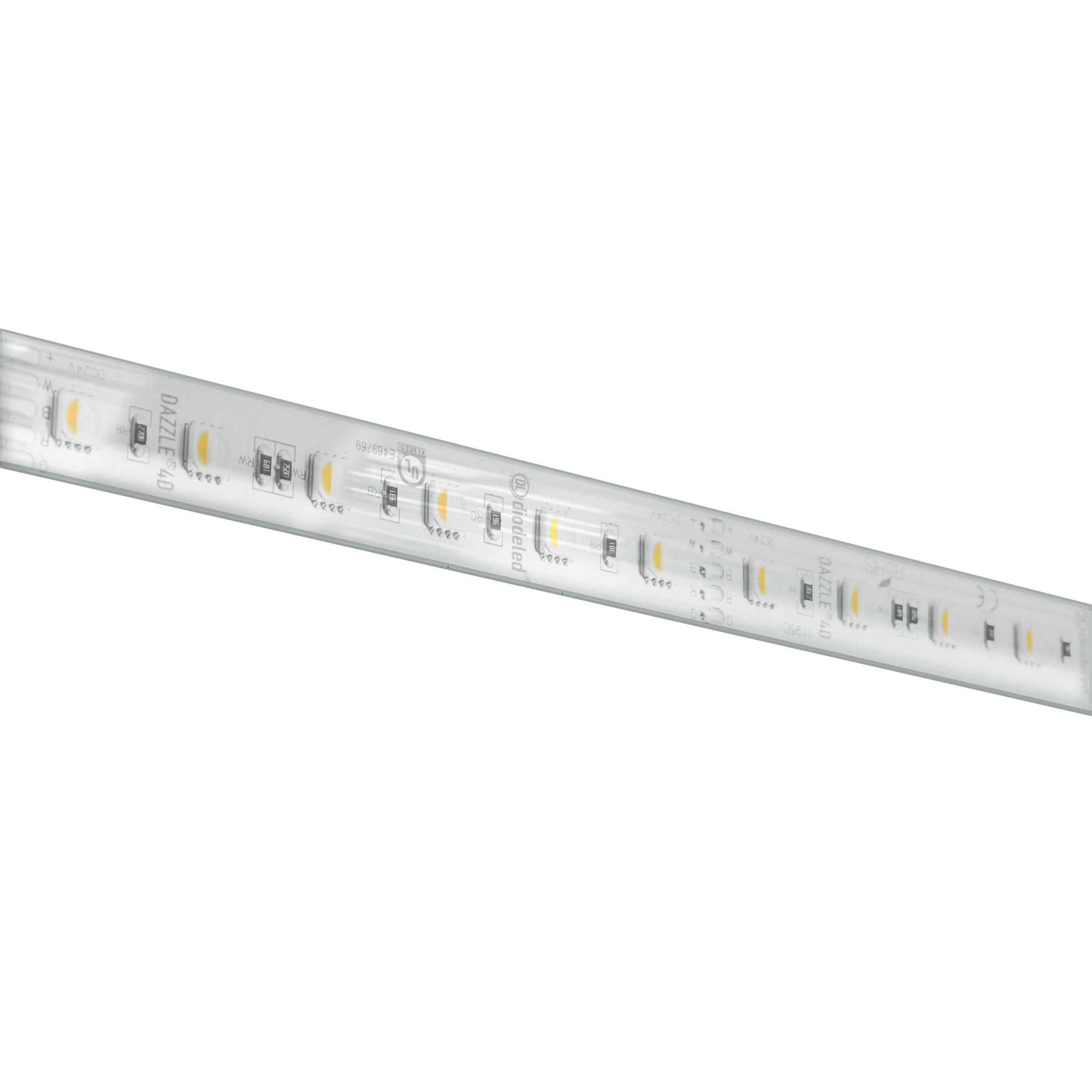Diode DAZZLE 24 RGBW 4D LED Wet Location Strip Light - 24V, 16.4 ft.
