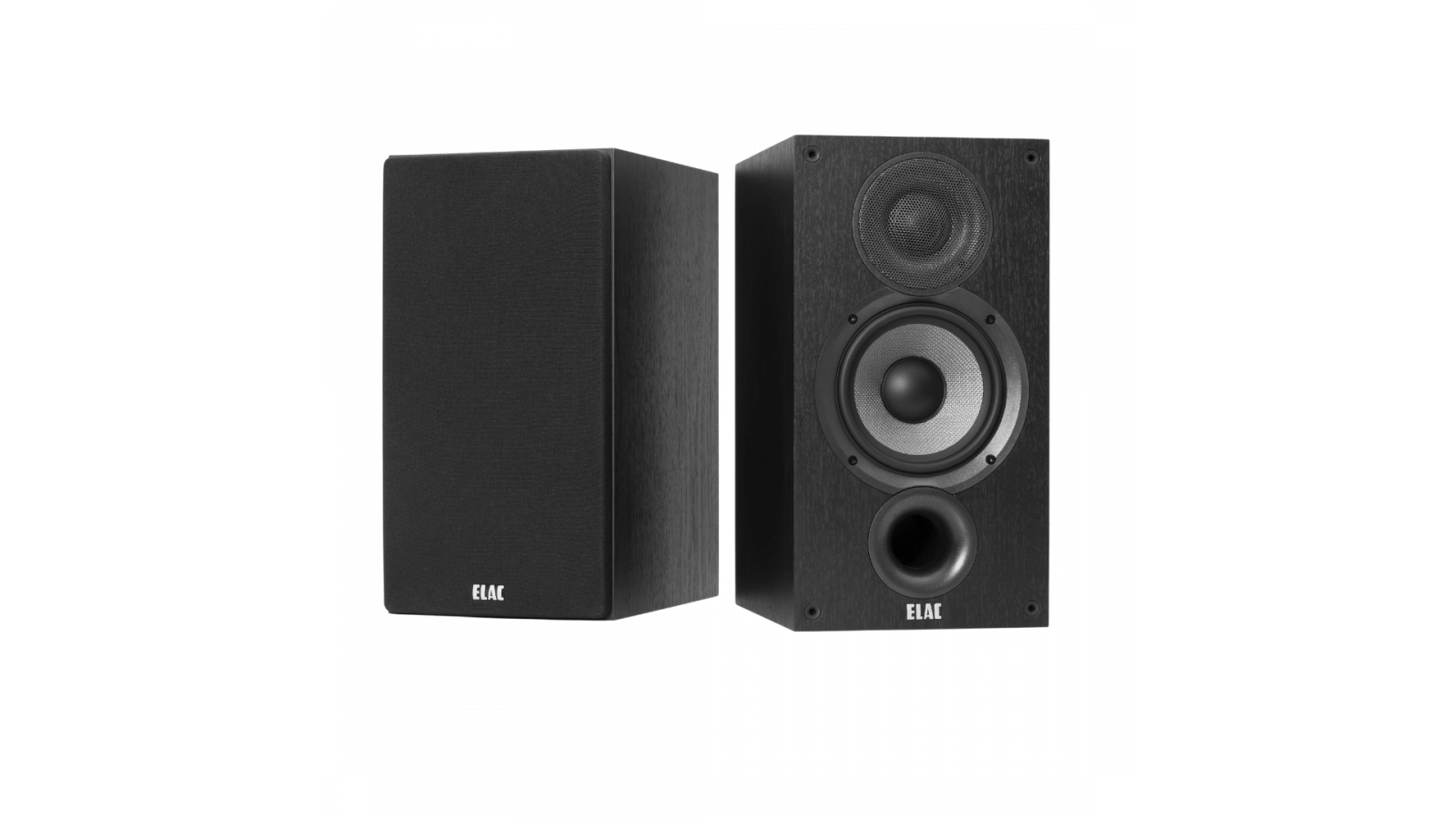 Elac 5.25" Debut 2.0 B5.2 Bookshelf Speakers - Black, Pair