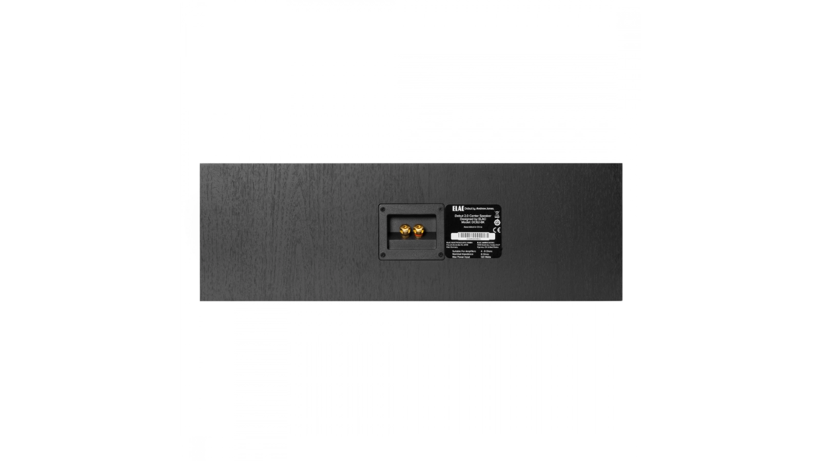 Elac 6.5" Debut 2.0 Center Channel - Black, Each