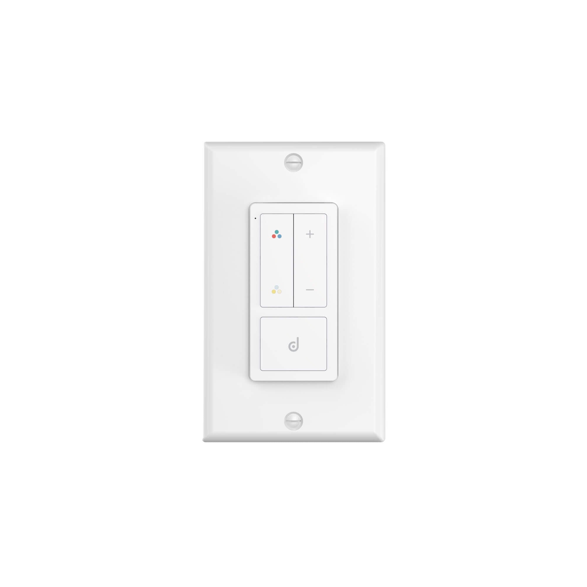 DALS DCP-RMCT BLE mesh remote control with local controls,
includes wall mount with magnet.