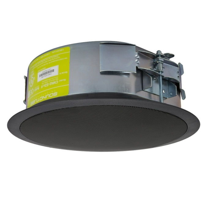 SoundTube CM62-EZS 6" 2-way In Ceiling Speaker in Black with a Short Can