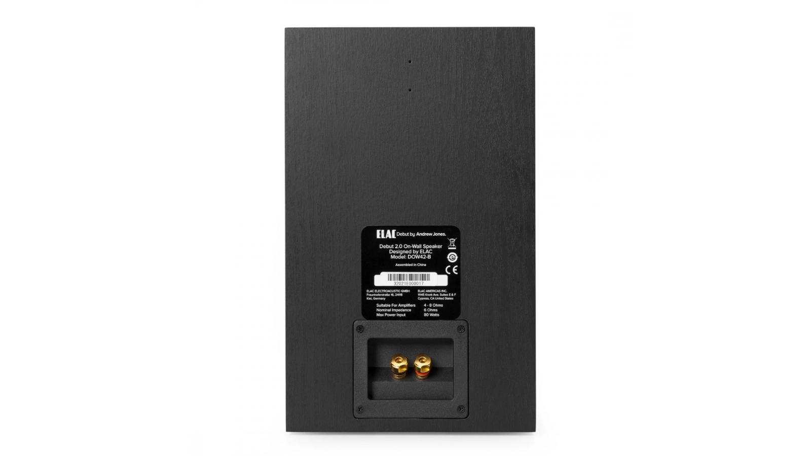 Elac 4" On-Wall Speakers - Black, Pair