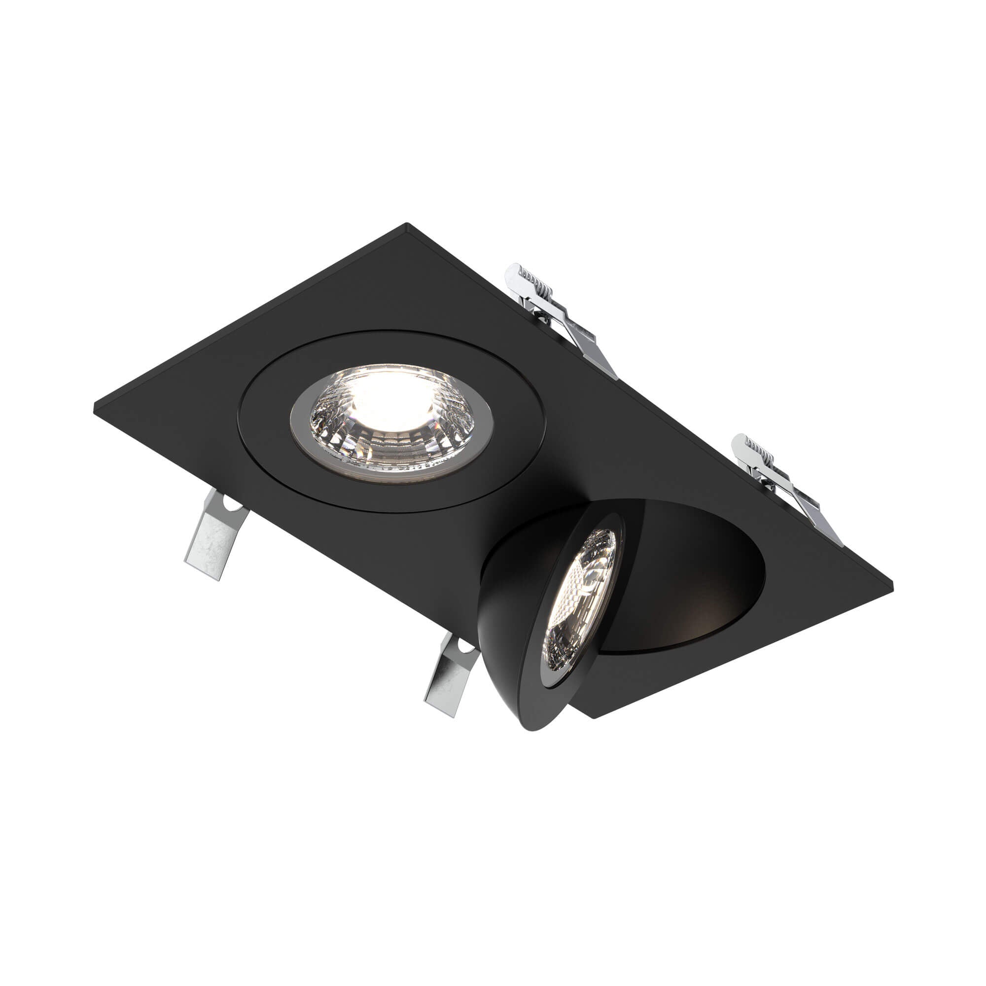 DALS FGM4-CC-DUO-BK Double 4" Flat Recessed LED Gimbal Light