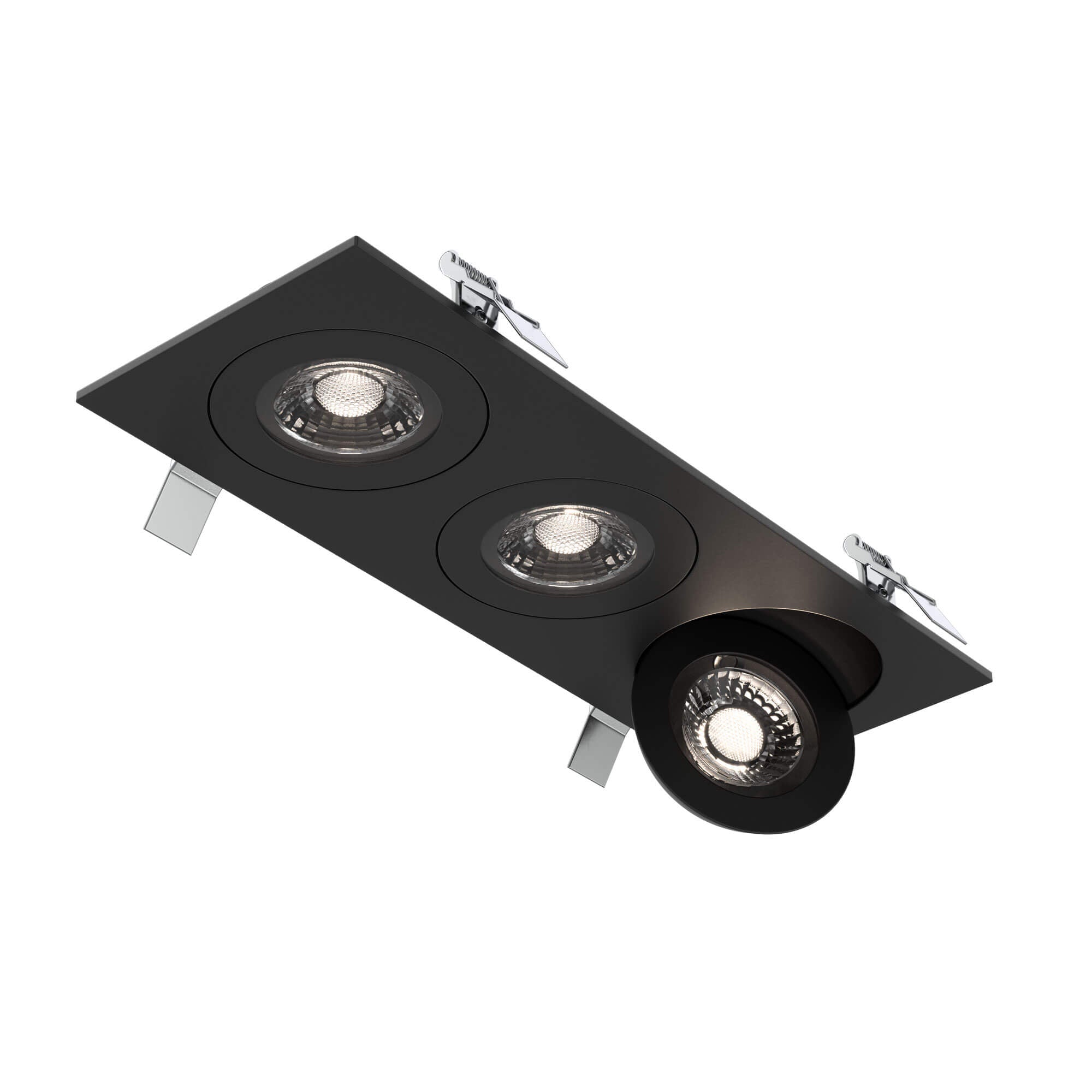 DALS FGM4-CC-TRIO-BK Triple FGM4 Gimbal Downlight