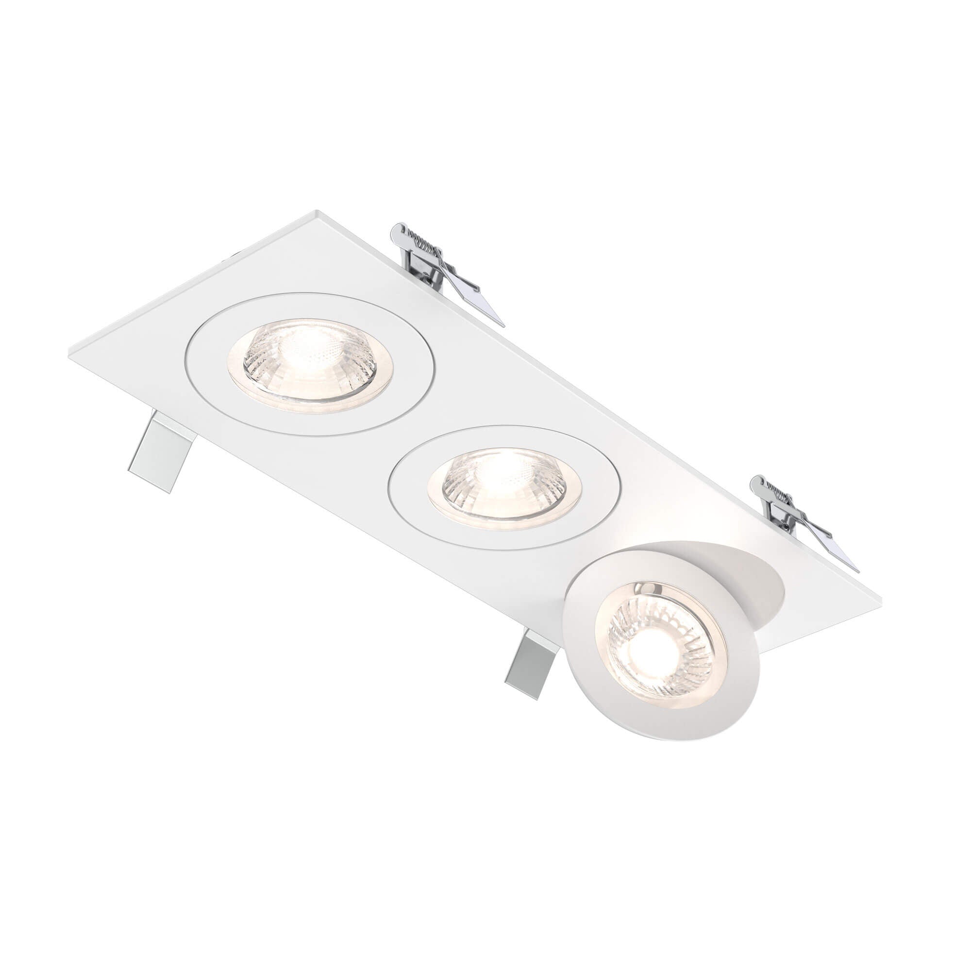 DALS FGM4-CC-TRIO-WH Triple FGM4 Gimbal Downlight