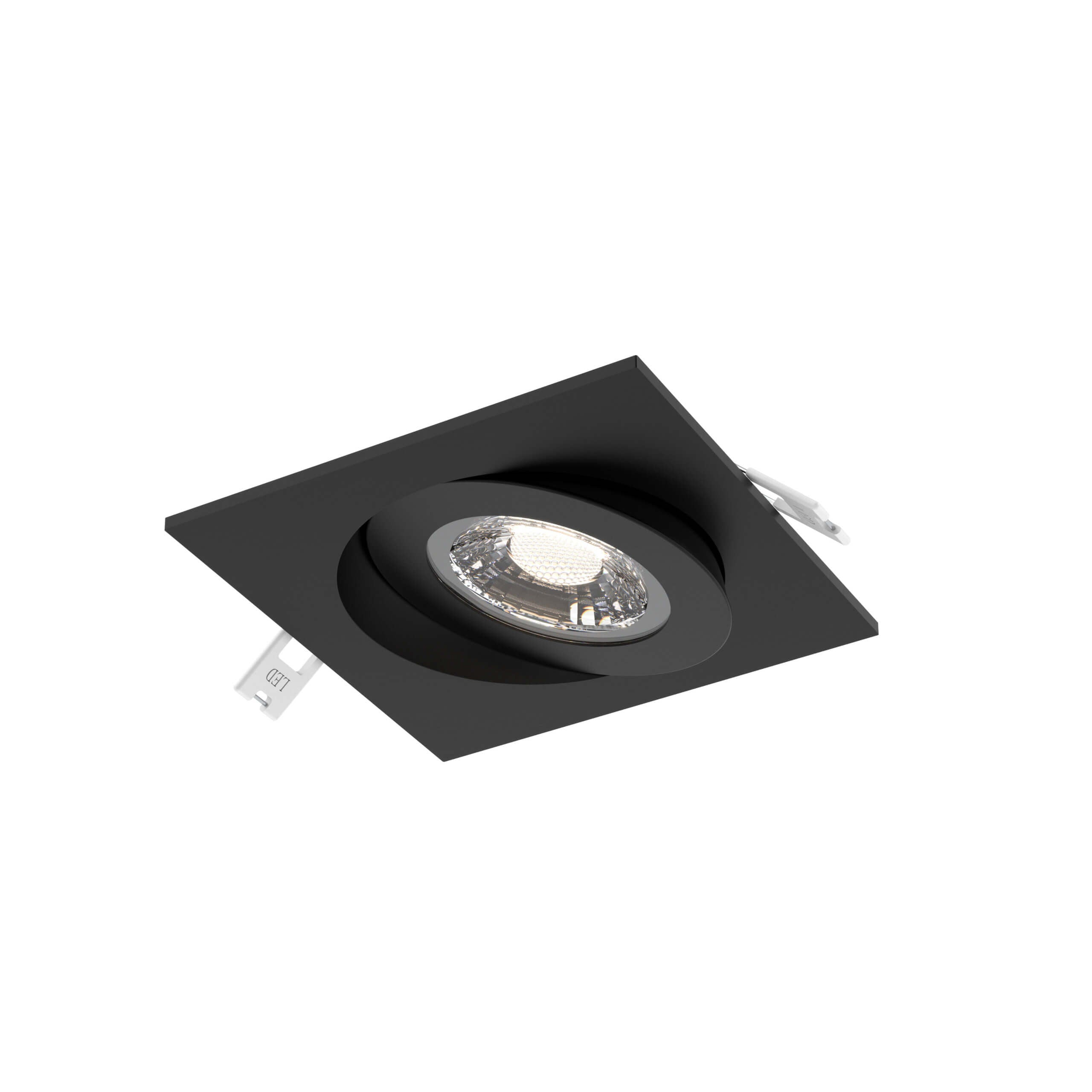 DALS FGM4SQ-CC-BK Multi CCT Flat Square LED Recessed Gimbal
