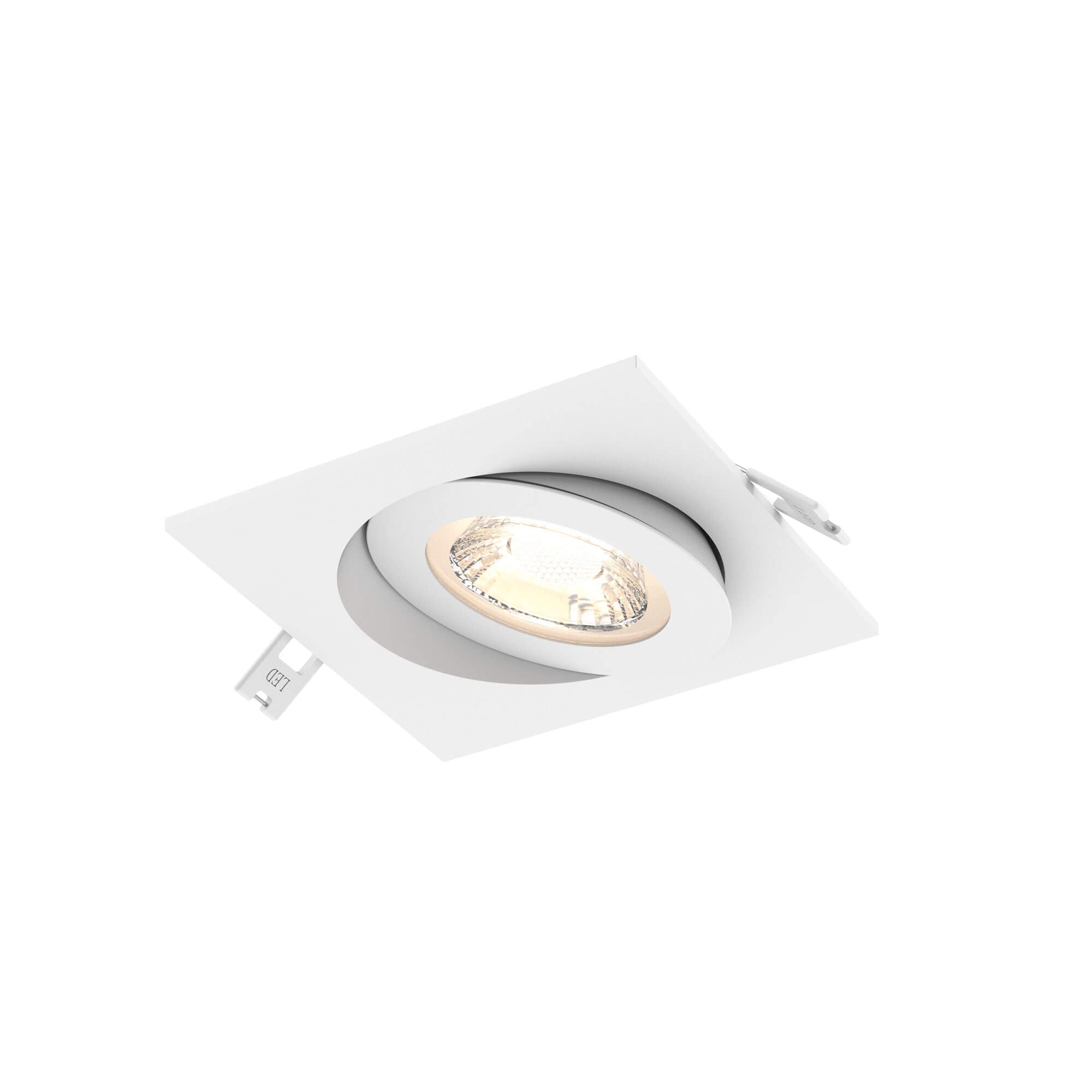 DALS FGM4SQ-CC-WH Multi CCT Flat Square LED Recessed Gimbal