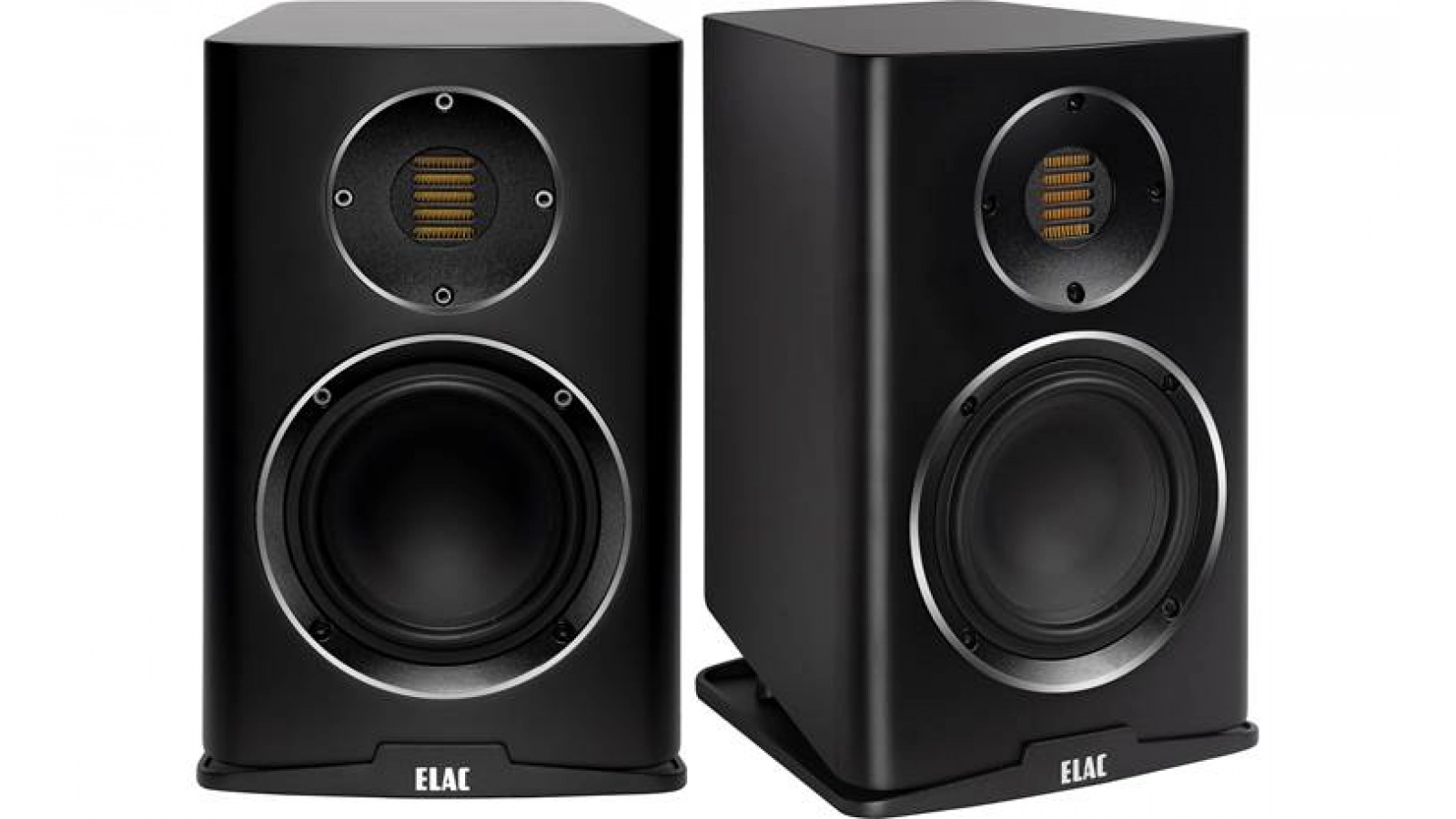 Elac 5.25" Carina Bookshelf Speakers - Satin Black, Pair