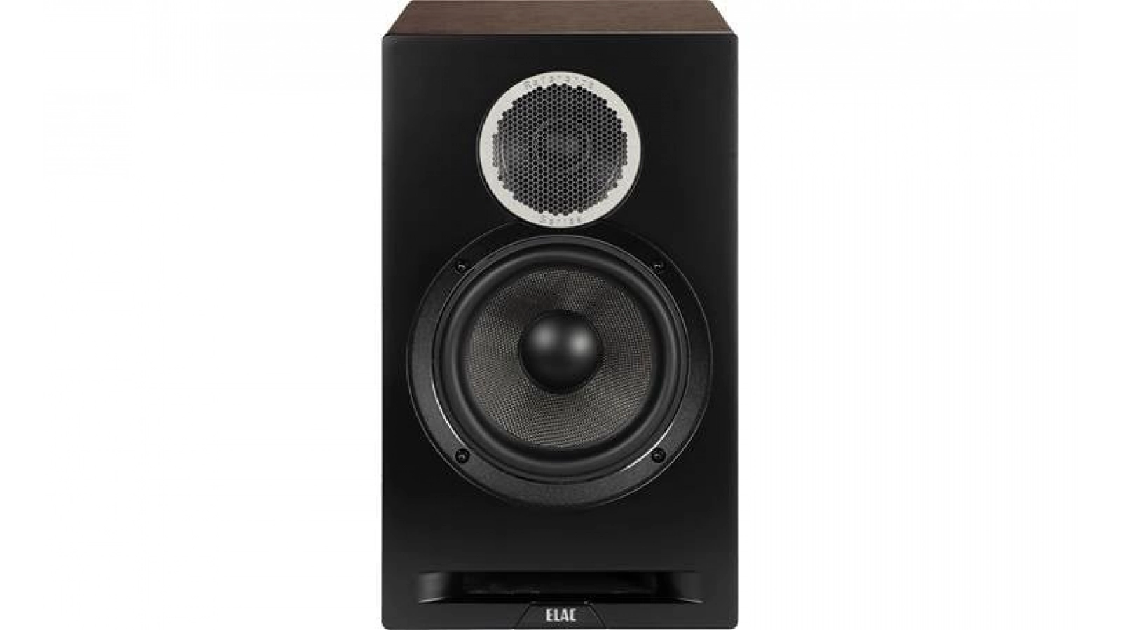 Elac 6.5" Debut Reference Bookshelf Speaker - Walnut/Black, Pair