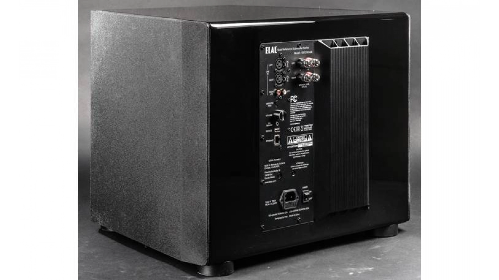 Elac 12" Varro DS1200-GB Dual Reference Powered Subwoofer - Gloss Black, Each