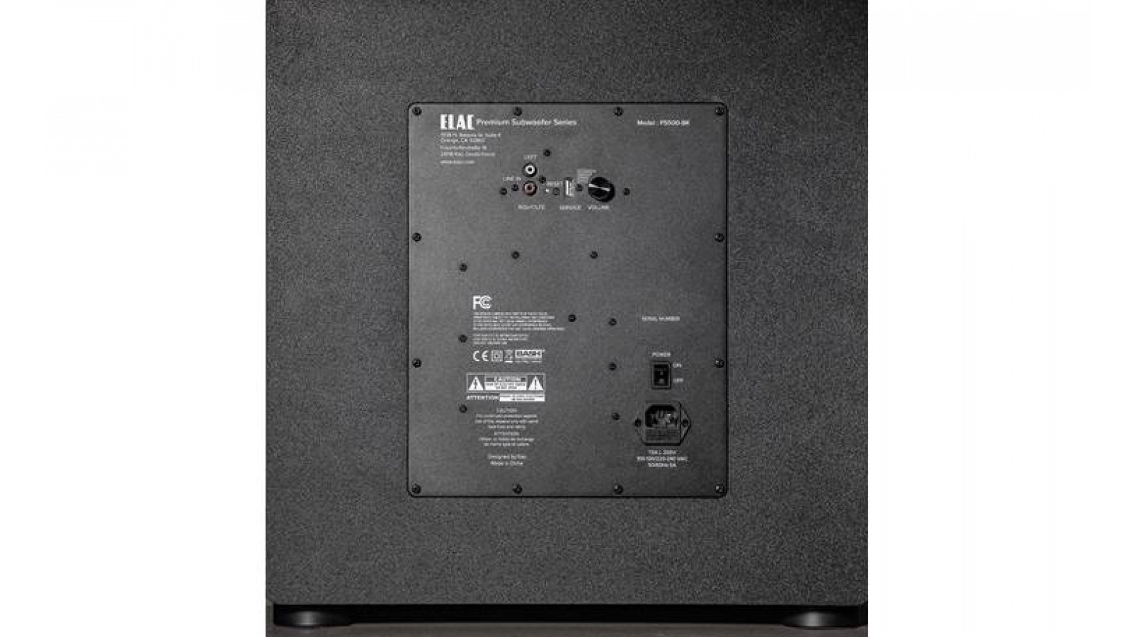 Elac PS-500BK 15" Varro Premium Powered Subwoofer - Black, Each