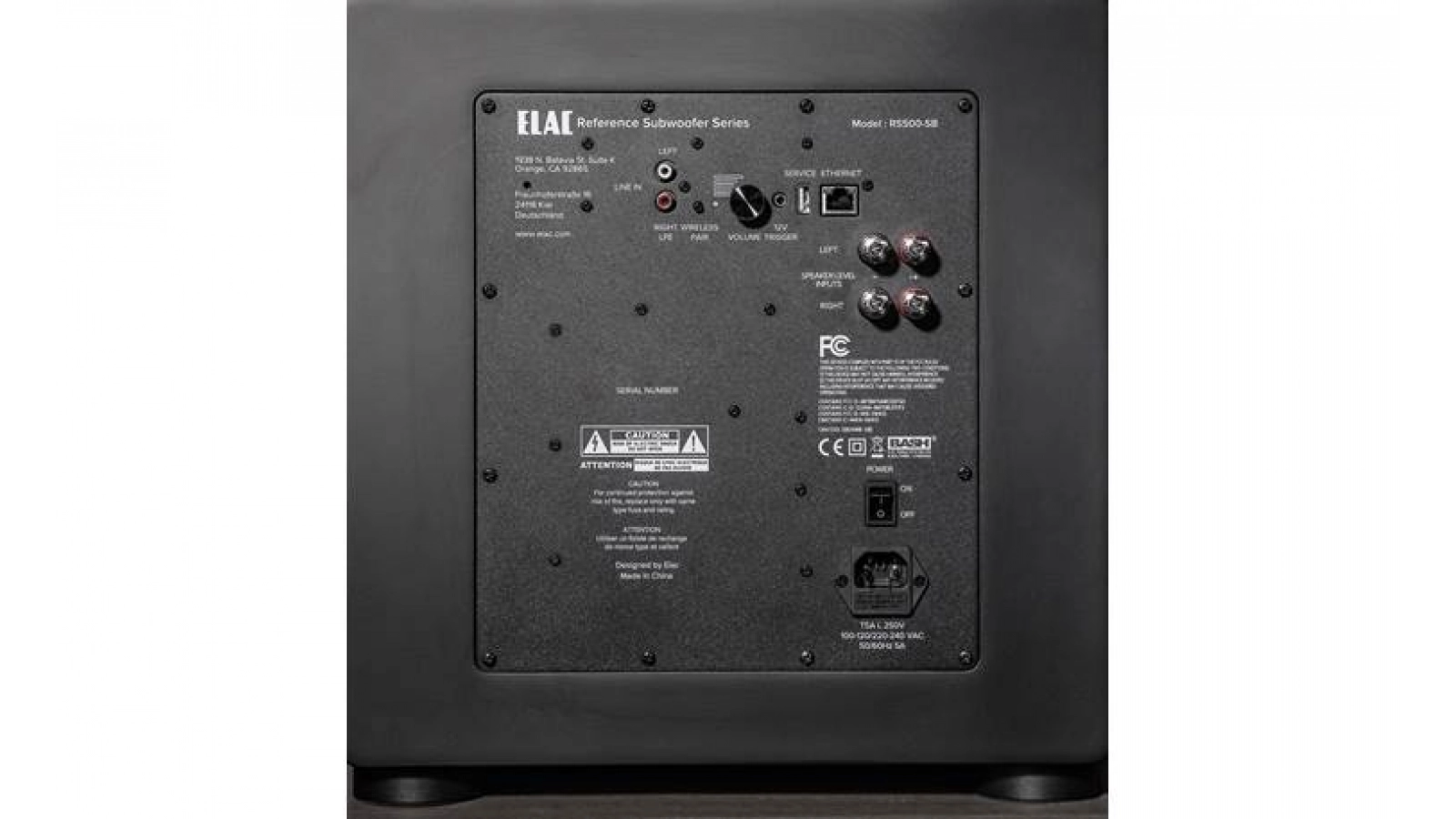 Elac 10" Varro Reference Powered Subwoofer - Satin Black, Each