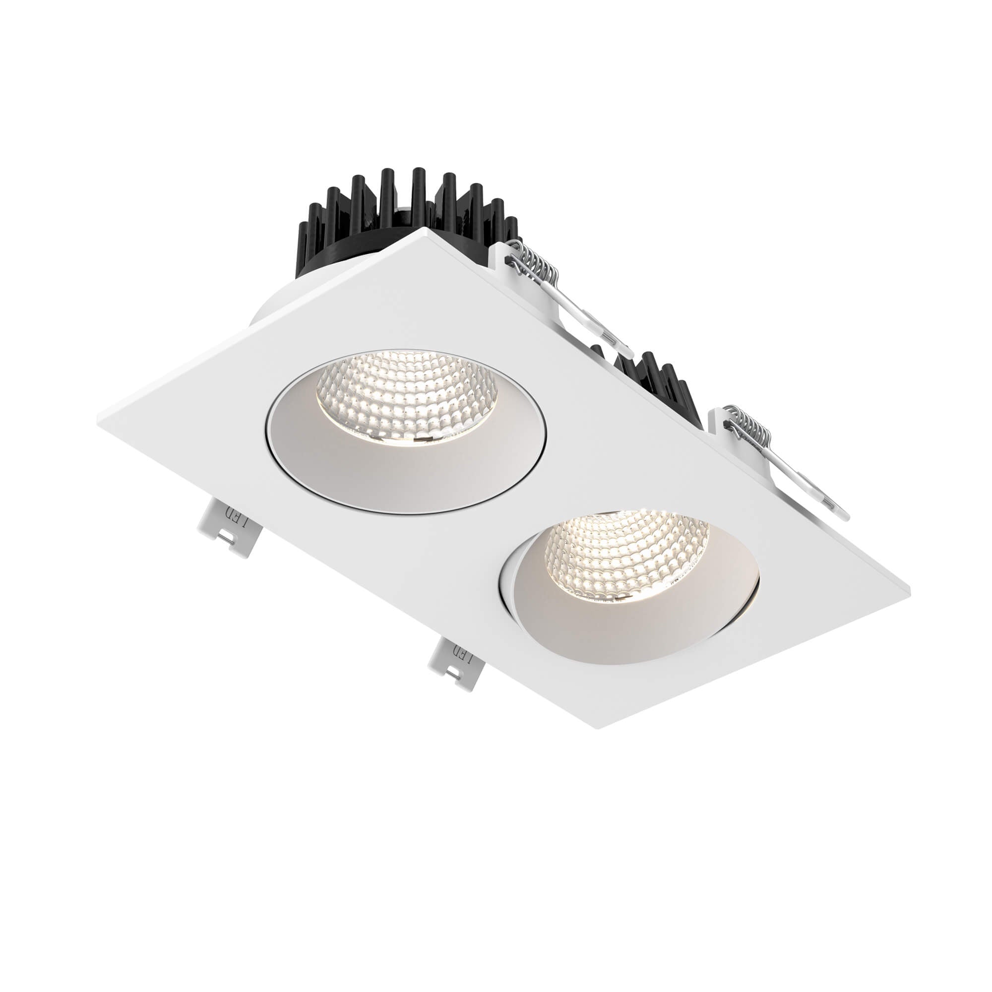DALS GBR35-CC-DUO-V-WH Double GBR35 Recessed 5 CCT - universal 120V-347V, 0-10V dimming