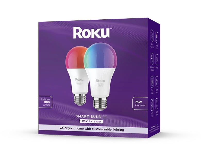 Roku Smart Bulb SE A19 Color 2 pack