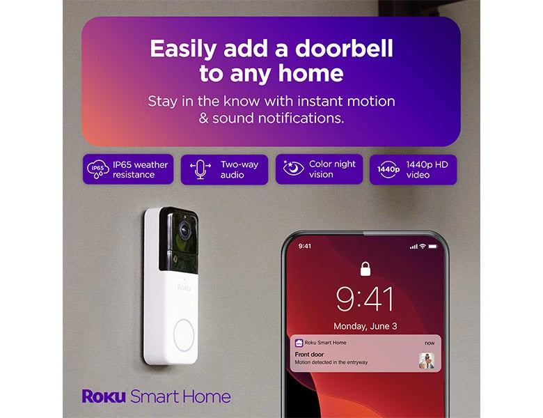Roku Wire-free Video Doorbell
