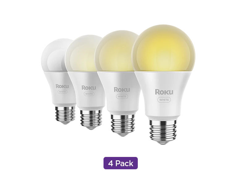 Roku Smart Bulb SE A19 White 4 pack