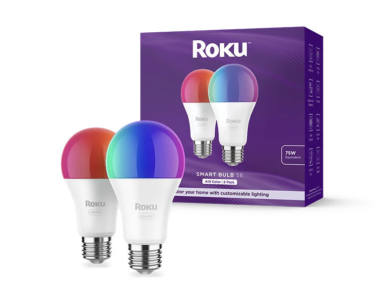 Roku Smart Bulb SE A19 Color 2 pack