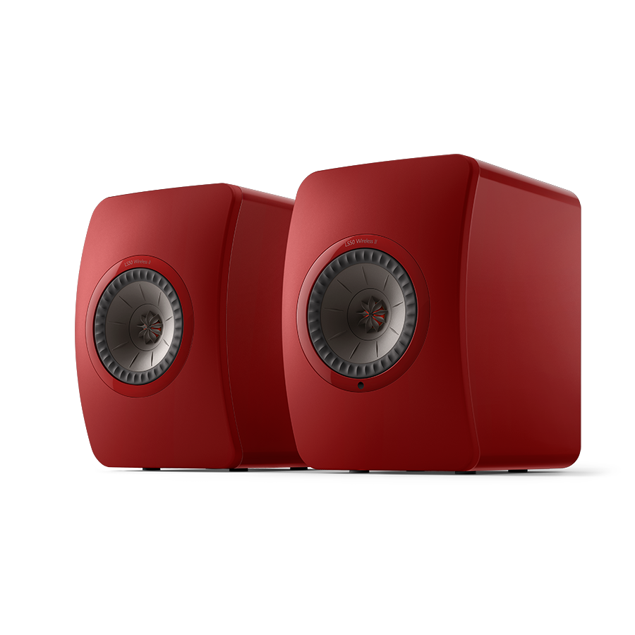 Kef LS50W2RD LS50 Wireless II High Resolution Music System Crimson Red, Pair