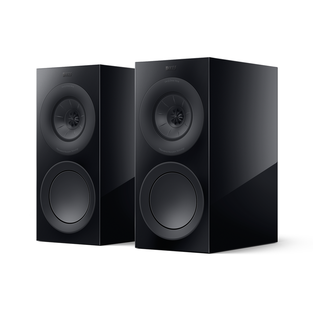 Kef R3MBL R3 Meta Bookshelf Loudspeaker Gloss Black, Pair