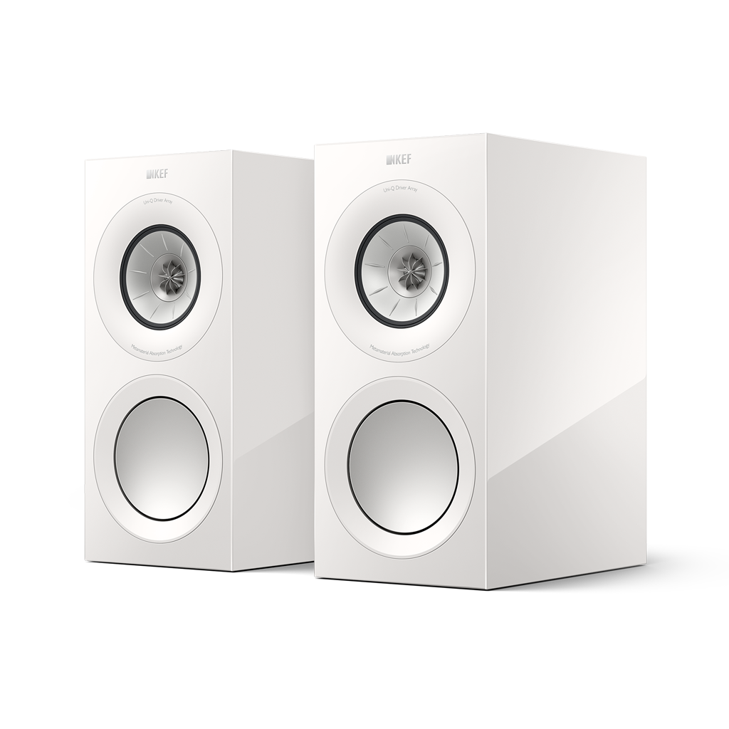 Kef R3MWH R3 Meta Bookshelf Loudspeaker Gloss White, Pair