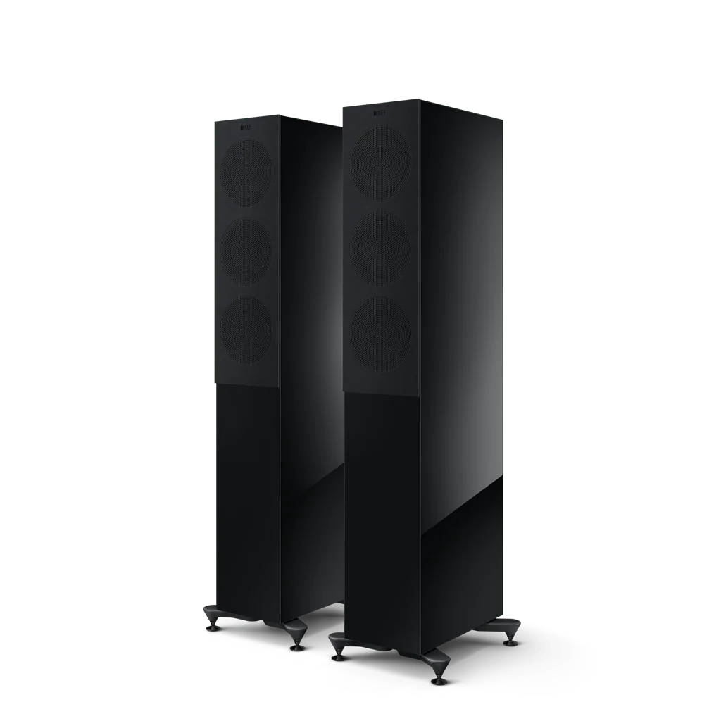 Kef R5 Meta Floorstanding Loudspeaker Gloss Black R5MBL, Each