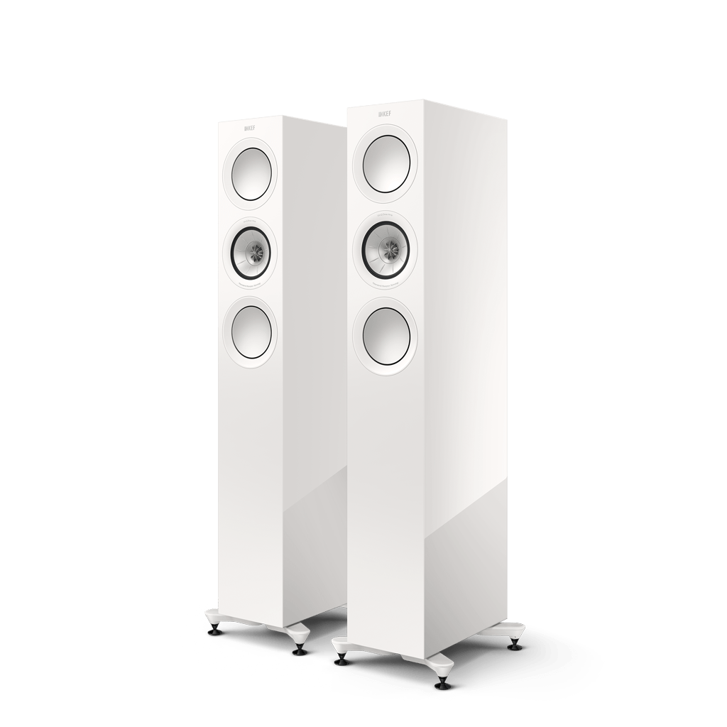 Kef R5 Meta Floorstanding Loudspeaker Gloss White R5MWH, Each