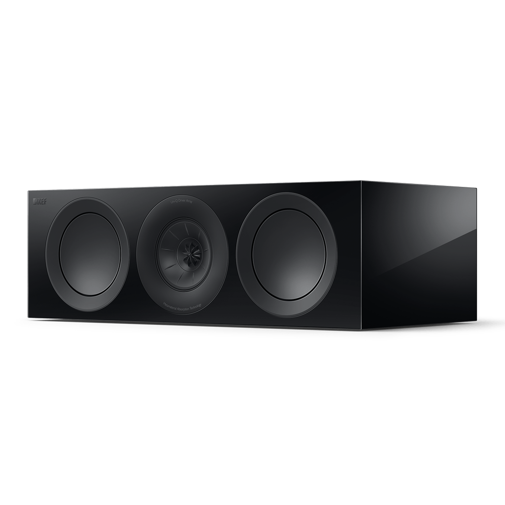 Kef R6 Meta Center Channel Speaker Gloss Black R6MBL, Each