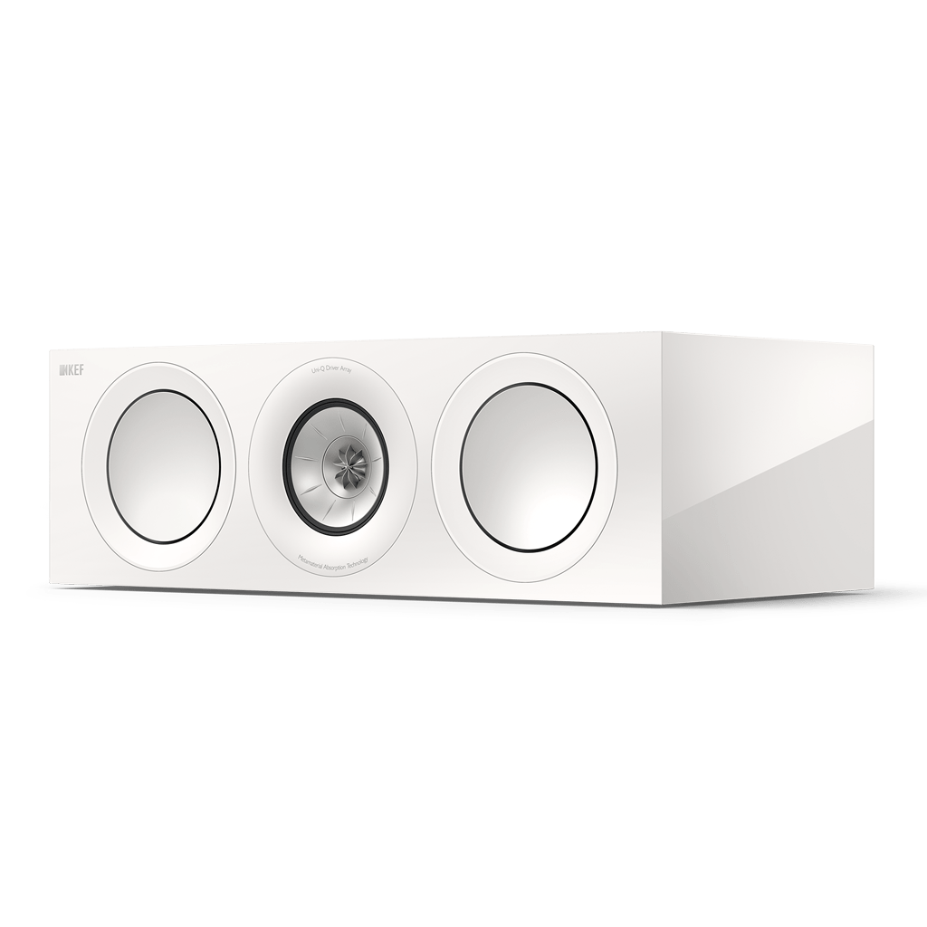 Kef R6 Meta Center Channel Speaker Gloss White R6MWH, Each