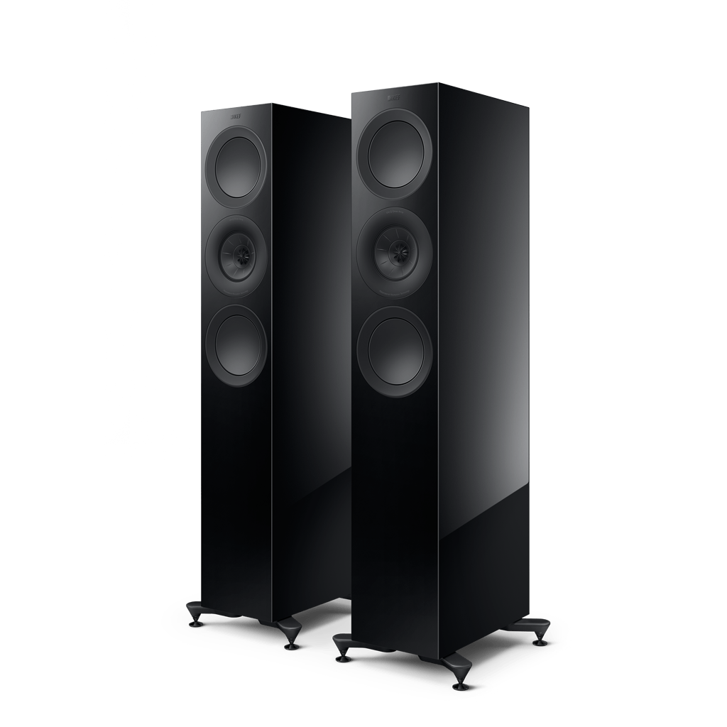 Kef R7 Meta Floorstanding Loudspeaker Gloss Black R7MBL, Each