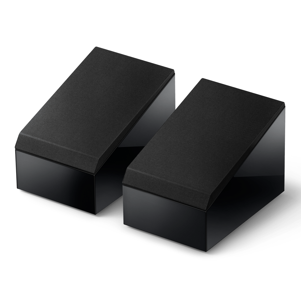 Kef R8 Meta Dolby Atmos Surround Speaker Gloss Black R8MBL, Pair