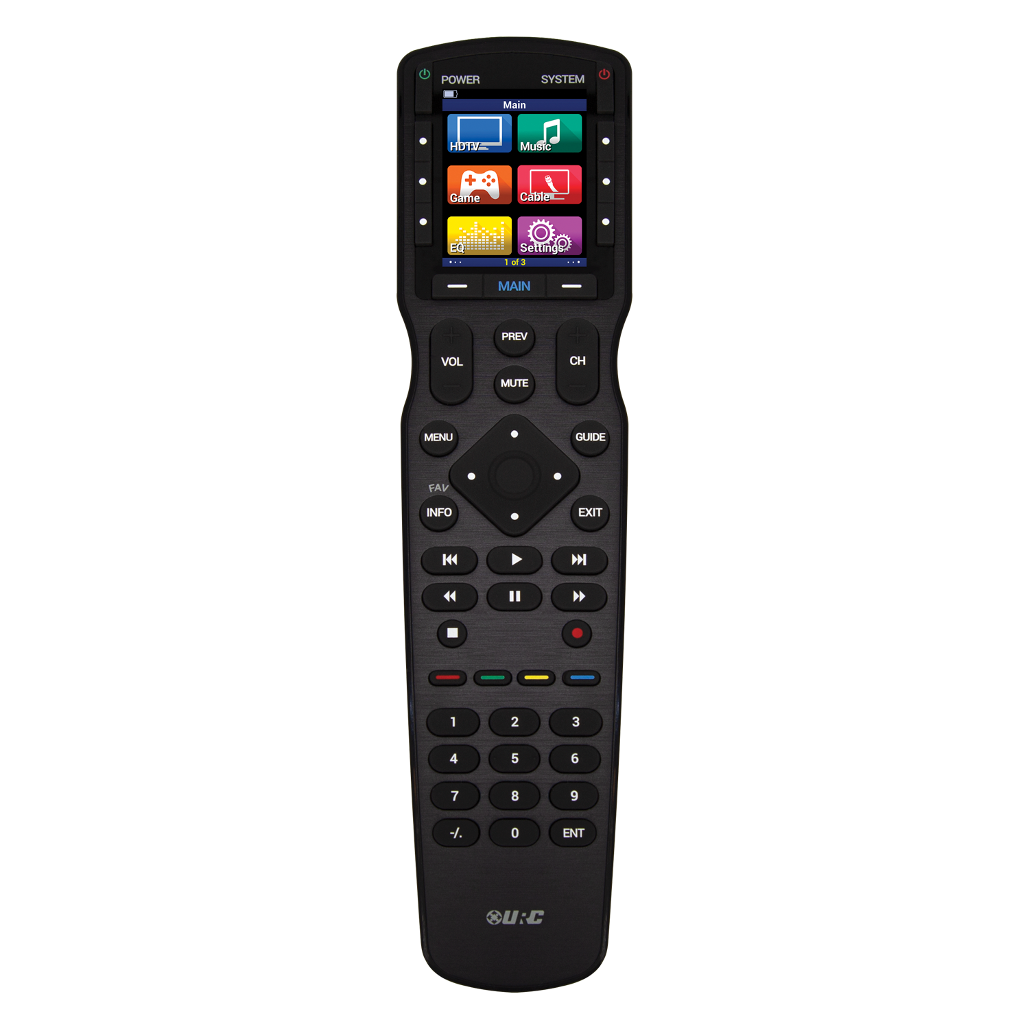 URC MX-490 Remote Control 2" Color LCD IR/RF Hard Buttons