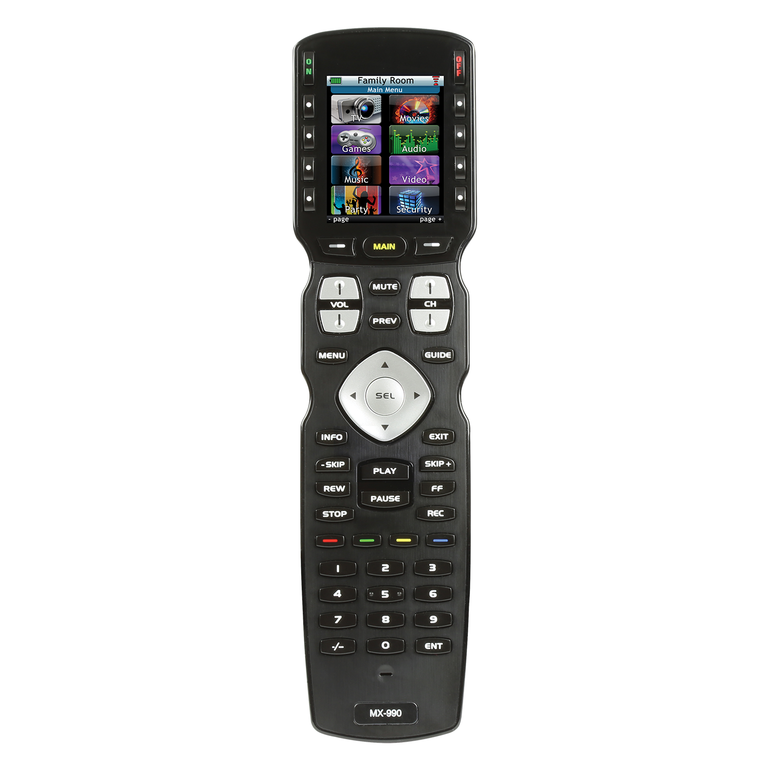 URC MX-990 Remote Control 2.4" Color LCD and speaker IR/RF Hard Buttons